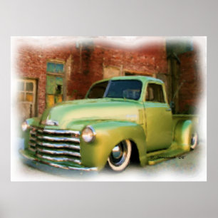 Póster 50' caminhão de Chevy