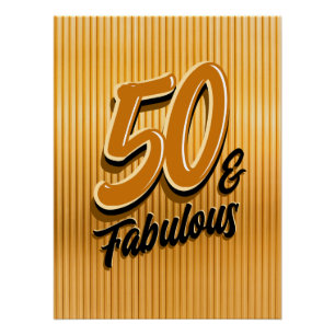 Póster 50 e Fabuloso Cartaz Glossy