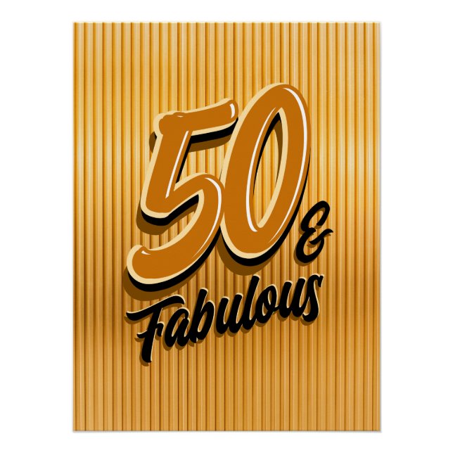 Póster 50 e Fabuloso Cartaz Glossy (Frente)