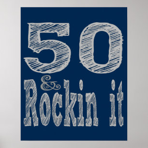 Poster 50 e Rockin It 50º aniversário