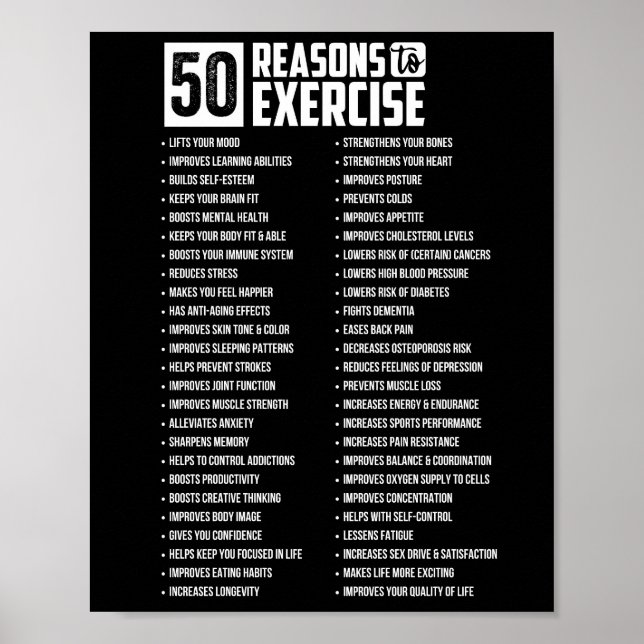 Poster 50 Motivos para o Workout (Frente)