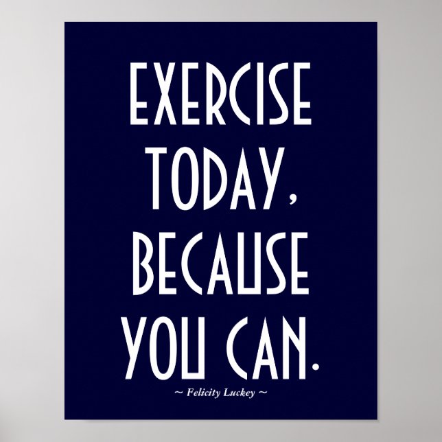 Poster 50 para Gym personalizável (Frente)