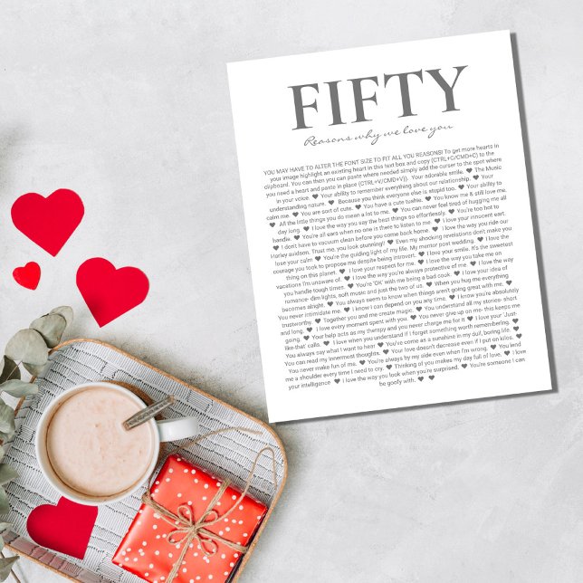 Poster 50 razões pelas quais te amamos vovó de casamento  (Criador carregado)