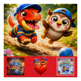 Póster 50 square glossy showcase premium educational clas