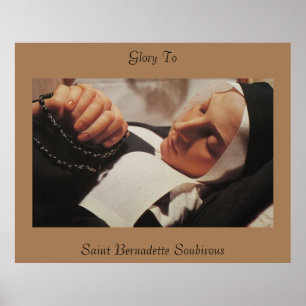 Poster 50"x 40" Glory To Saint Bernadette Soubirous