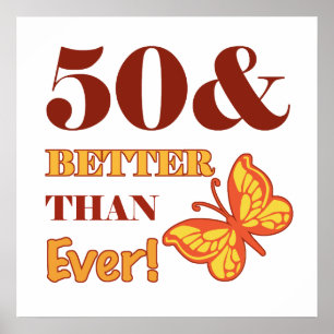 Póster 50th Birthday For Her