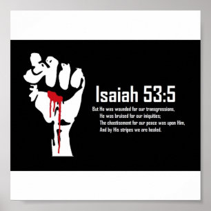 Poster 53:5 de Isaiah