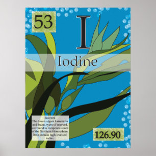 Póster 53. Iodo (I) Mesa periódica dos elementos