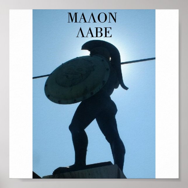 Póster 545_King_Leonidas_statue, MALON LABE (Frente)