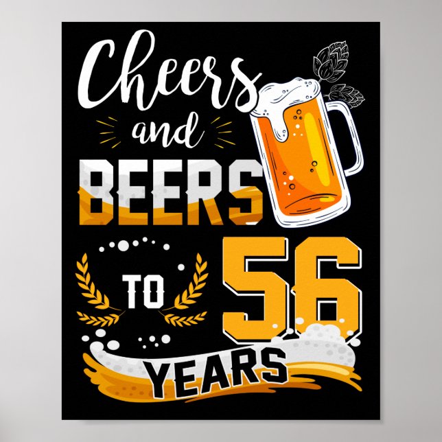 Poster 56.ª Festa de aniversário De Queijos E Cervejas A  (Frente)