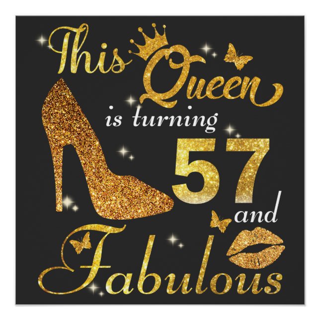 Póster 57ª mulher Aniversário (Frente)