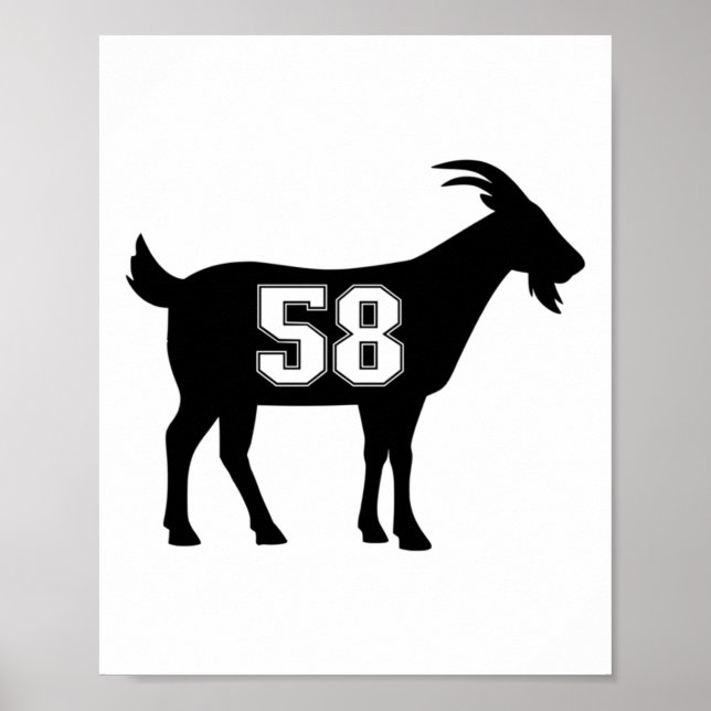 Poster 58 G.o.a.t. Número 58 Gear de Cabra Stico (Frente)