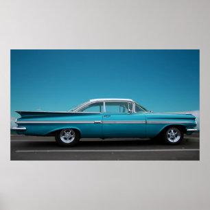 Poster '59 Chevy no azul