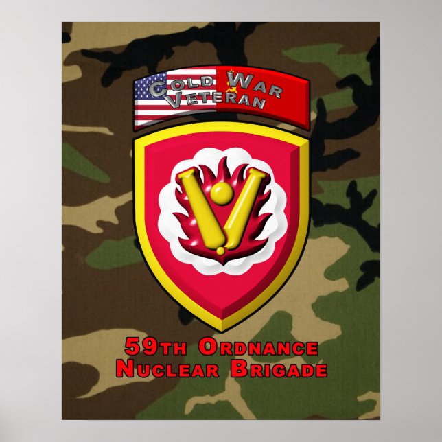 Poster 59th Ordnance Brigade “Cold War Nuclear Deterrent” (Frente)