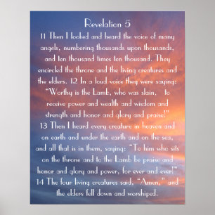 Póster 5:11 das revelações do verso da bíblia do por d