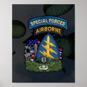 Poster 5 de forças especiais forças verdes berets flash i