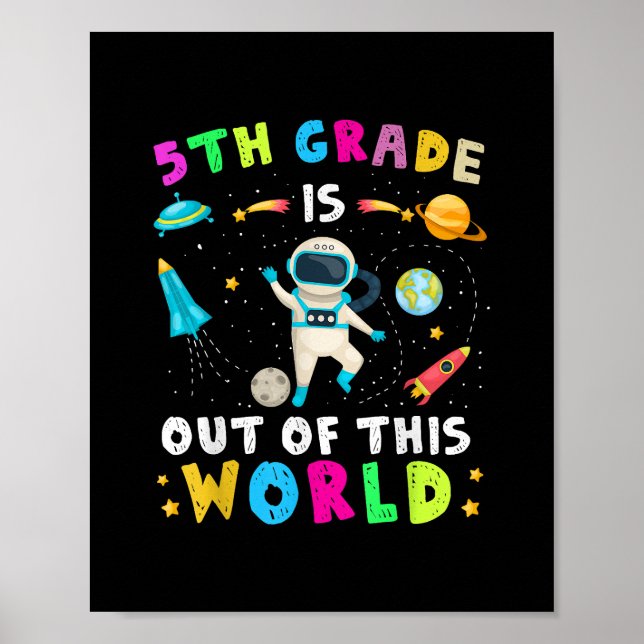 Poster 5 deste mundo de volta às crianças escolares (Frente)