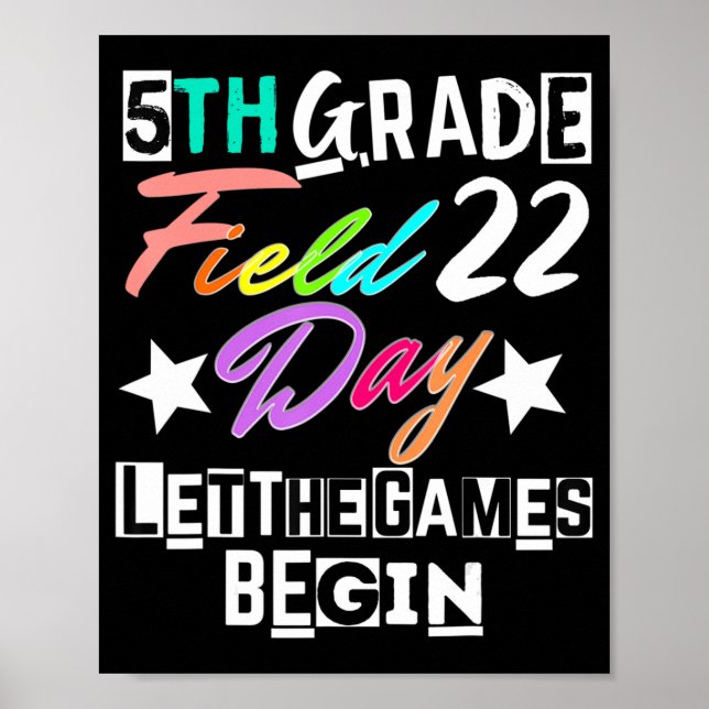 Poster 5 Grau Campo Dia 2022 Deixe Os Jogos Começarem A E (Frente)