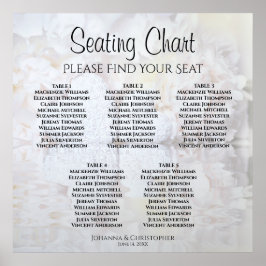 Poster 5 Mesa White Reflexões Casamento