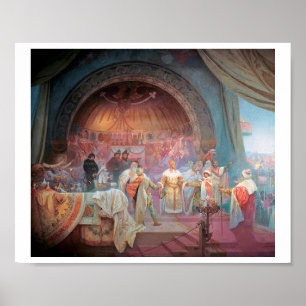 Poster #5 O Rei Boêmico Premysl Otakar II, Mucha