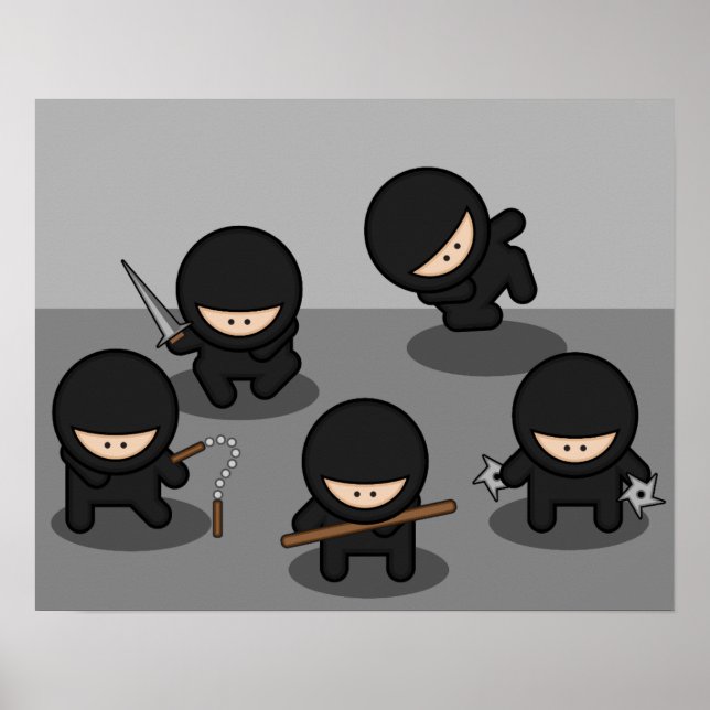 Póster 5 Pequenos ninjas (Frente)