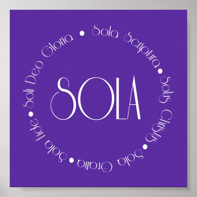 Póster 5 Solas (Frente)