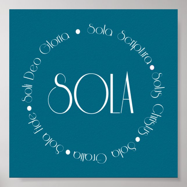 Poster 5 Solas (Frente)