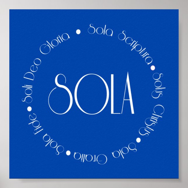 Poster 5 Solas (Frente)