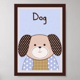Póster 5x7 "Cachorro" Graham Crackers Bebê Cobra Wall Art