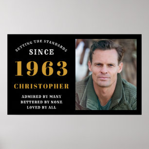 Poster 60º Nascer de aniversário de 1963 Adicionar nome F