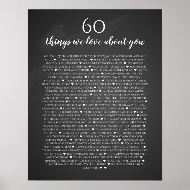 Poster 60 coisas que amamos sobre o seu quadro de proteçã (Frente)