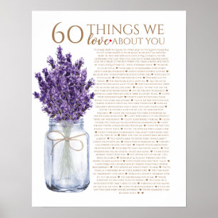 Poster 60 coisas que amamos sobre sua tia lavanda avó