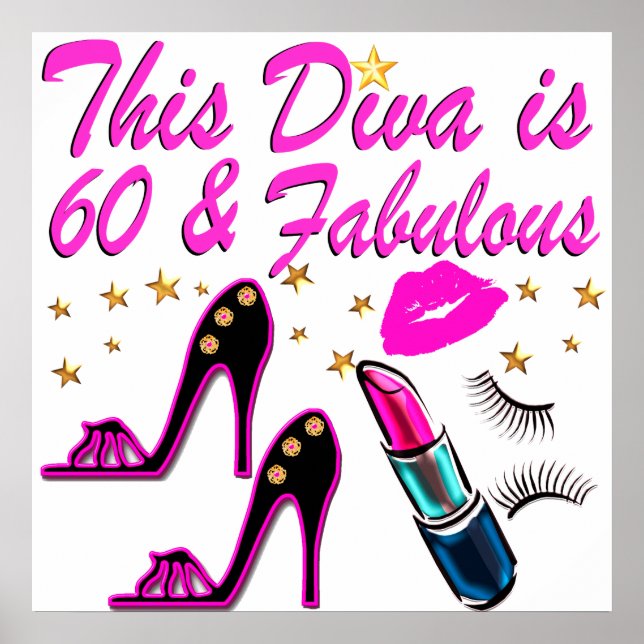 PÓSTER 60 E DIVA FABULOSA (Frente)