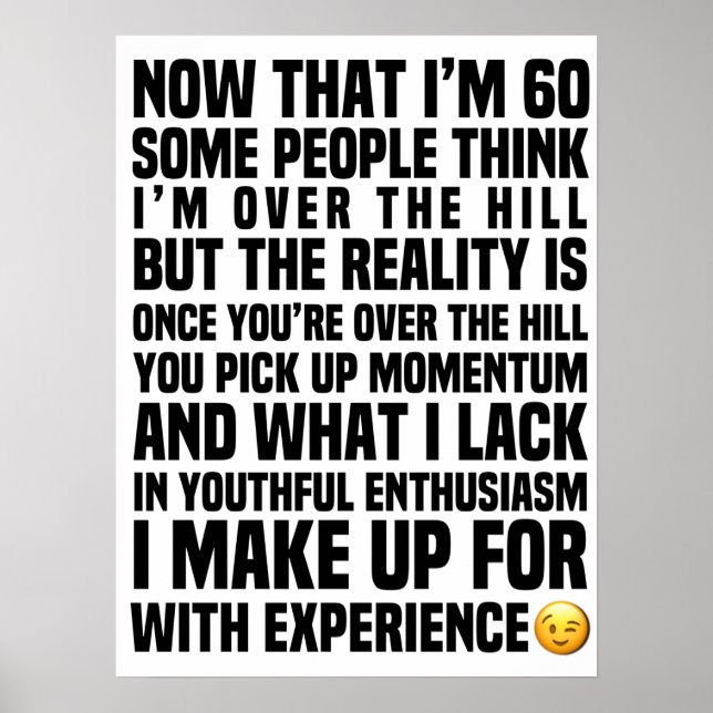 Poster 60 É Uma Velha Engraçada (Frente)