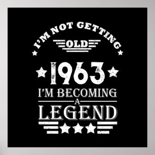 Poster 60 festa de aniversário personalizada