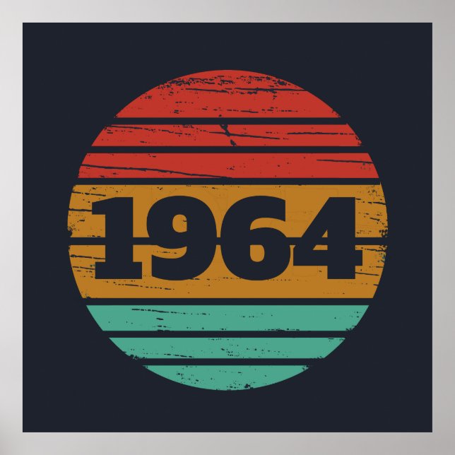 Poster 60 presentes de aniversário personalizados (Frente)