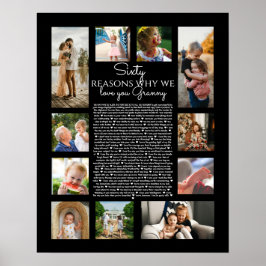 Poster 60 razões pelas quais amamos a montagem de fotos v