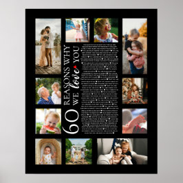 Poster 60 razões pelas quais te amamos fotografar o anive