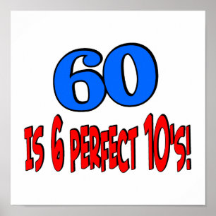 Póster 60 são 6 10s perfeitos (AZUIS)