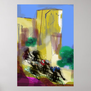 Póster 62110 Corrida de bicicleta