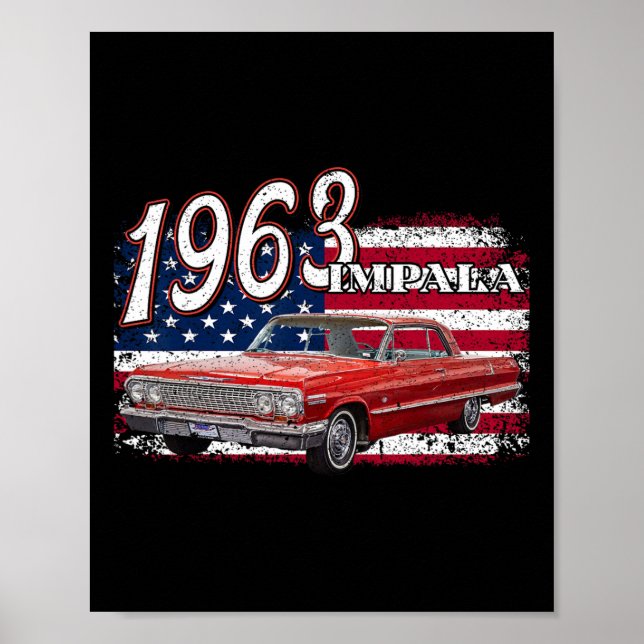 Poster 63 Impala Lowrider Ss 4 De Julho Americano (Frente)