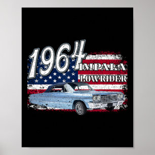 Poster 64 Impala Lowrider Ss 4 De Julho Americano