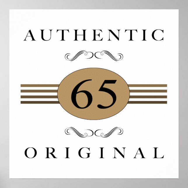 Póster 65.º aniversário autêntico (Frente)