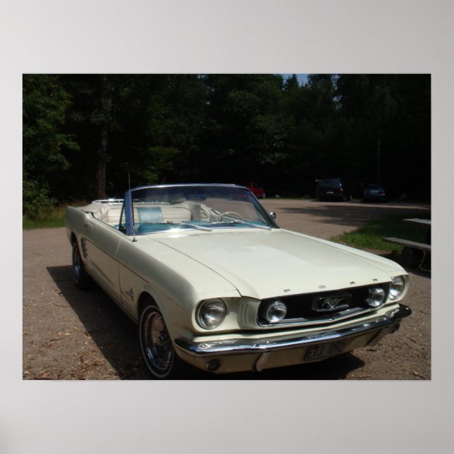 Póster "66 Mustang Cabriolet (Frente)