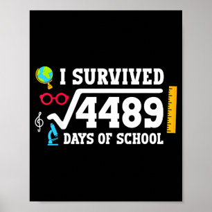 Poster 67º Dia De Escola 67 Raiz Quadrada 4489 Seis Sete 