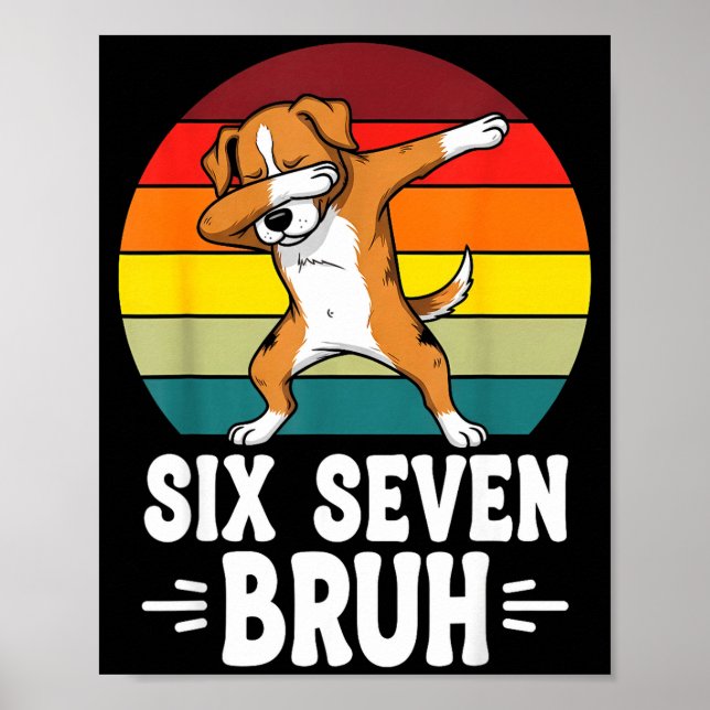 Poster 67 Animals Funny 67 Brainrot Youth Kids Dog 67  (Frente)