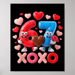 Poster 67 Aniversário de Casal Meme da Geração Seis Sete