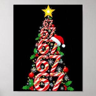Poster 67 Árvore de Natal Cana de Açúcar Feriado Seis Set