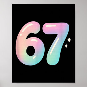 Poster 67 Aura Energy Alpha Gíria Meme da Internet 