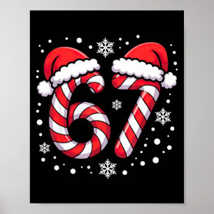 Poster 67 Bengalas de Natal Papai Noel 